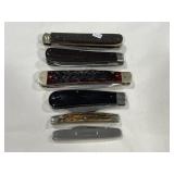 (6) POCKET KNIVES - I*XL GEORGE WOSTENHOLM -