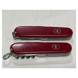 (2) VICTORINOX SWISS ARMY KNIFE KEYCHAINS - ONE