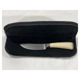 FIXED BLADE HUNTING/SKINNING KNIFE - WHITE BONE