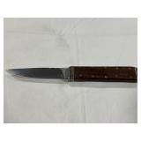 'JERNIGAN KIT' FIXED-BLADE KNIFE - WOOD HANDLE -