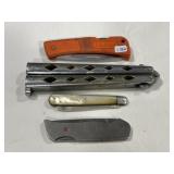 (4) POCKET KNIVES - ASSORTED - L.L. BEAN, FROST