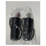 (2) NEW 8 1/2' FIXED BLADE KNIVES WITH LEATHER