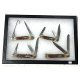JOHN PRIMBLE 4 KNIFE SET - (2) 3 BLADE FOLDING