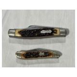 (2) FOLDING POCKET KNIVES: BOKER 2 BLADE AND
