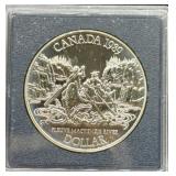 1989 CANADA "FLEUVE MACKENZIE RIVER" UNC DOLLAR