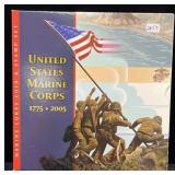 2005 U.S. MARINE CORPS 230TH ANN. SILVER DOLLAR &