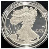 2010-W AMERICAN SILVER EAGLE - BOX AND COA