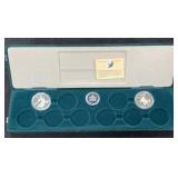 (2) CANADIAN WINTER OLYMPIC SILVER DOLLAR SET -