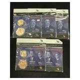 (5) PRESIDENTIAL DOLLAR AND FIRST SPOUSE MEDAL SET