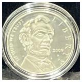 2009 ABE LINCOLN COMM. PROOF SILVER DOLLAR