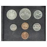 1975 CANADA UNC COIN SET WITH BOX AND COA