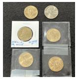 (6) ASSORTED U.S. DOLLAR COINS - SUSAN B. ANTHONY,