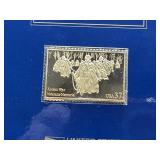 2002 USPS 24-KARAT LAYERED .999 FINE SILVER STAMP