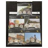 (5) AMERICA THE BEAUTIFUL QUARTERS 3-COIN SET -