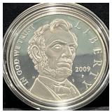 2009 ABRAHAM LINCOLN COMM. PROOF SILVER DOLLAR -