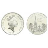 1997 CHRISTCHURCH GARDEN CITY BU $5 COIN -