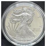 2013-W PROOF SILVER EAGLE - BOX AND COA -