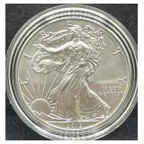 2012 UNC SILVER EAGLE - BOX AND COA -
