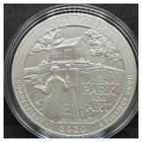 2020 AMERICA THE BEAUTIFUL 5 OZ SILVER UNC COIN -