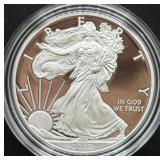 2013-W PROOF SILVER EAGLE - BOX AND COA -