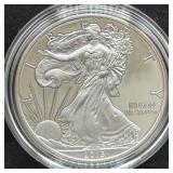 2013-W PROOF SILVER EAGLE - BOX AND COA -