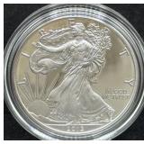 2013-W PROOF SILVER EAGLE - BOX AND COA -