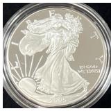 2005-W PROOF SILVER EAGLE - BOX AND COA