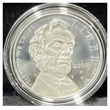 2009 ABE LINCOLN COMM. PROOF SILVER DOLLAR