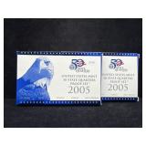 (2) 2005 STATE QUARTERS PROOF SETS -