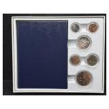 1982 CANADA SPECIMEN COIN SET - BOX AND COA