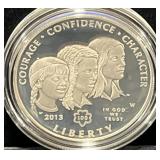 2013 GIRL SCOUTS CENTENNIAL PROOF SILVER DOLLAR