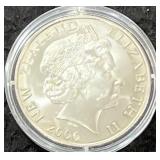 2000 PIED CORMORANT $5 BU COIN - NEW ZEALAND -