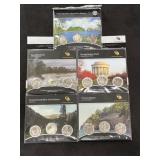 (5) AMERICA THE BEAUTIFUL QUARTERS 3-COIN SET -