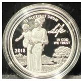 2018 PLATINUM PROOF COIN - LIFE - PREAMBLE TO THE