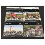 (5) AMERICA THE BEAUTIFUL QUARTERS 3-COIN SET