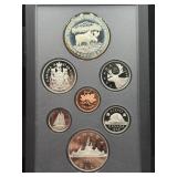 1985 CANADA PROOF SET W/MOOSE SILVER DOLLAR -