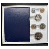 1985 CANADIAN SPECIMEN COIN SET - BOX AND COA