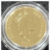 1995 NEW ZEALAND BU $10 COIN - ALUMINUM BRONZE -