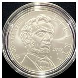 2009 ABRAHAM LINCOLN COMM. UNC SILVER DOLLAR -