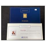 2022 USPS 24K GOLD LAYERED .999 FINE SILVER STAMP
