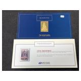 2022 USPS 24K GOLD LAYERED .999 FINE SILVER STAMP