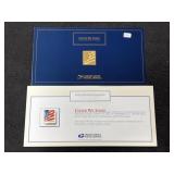 2022 USPS 24K GOLD LAYERED .999 FINE SILVER STAMP