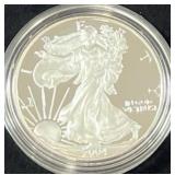 2004-W PROOF SILVER EAGLE - BOX AND COA