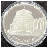 1978 NEW ZEALAND PROOF $1 CORONATION ANNIVERSARY