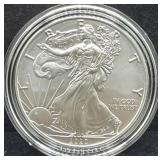 2020 UNC SILVER EAGLE - BOX AND COA