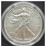 2020 UNC SILVER EAGLE - BOX AND COA