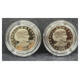 (2) 1999 SUSAN B. ANTHONY PROOF DOLLARS -