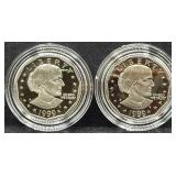 (2) 1999 SUSAN B. ANTHONY PROOF DOLLAR COINS -
