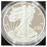 2010-W PROOF SILVER EAGLE - BOX AND COA