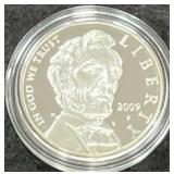 2009 ABRAHAM LINCOLN COMM. PROOF SILVER DOLLAR -